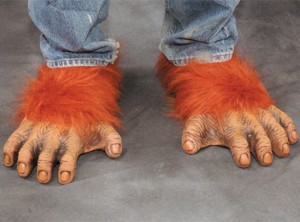 monkey feet